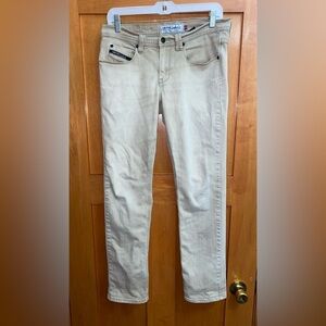 Empyre surplus jeans women’s 32 tan/beige Skeletor Skinny skater streetwear​​​​​